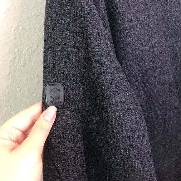 Tech by Tumi Charcoal Wool Blend Soft Shell Jacket - Picture 11 of 11